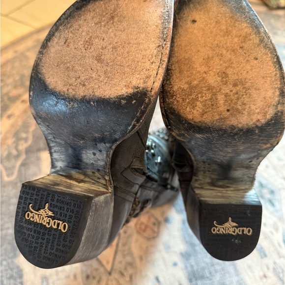 Old Gringo Belinda Studded Distressed Black Boots - Picture 8 of 11